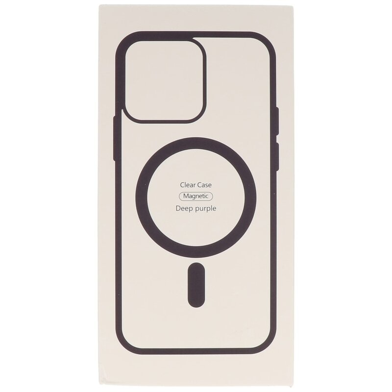 Funda Magsafe de color transparente a la moda para iPhone Xs Max Night Purple