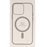 Étui Magsafe transparent de couleur tendance pour iPhone Xs Max gris