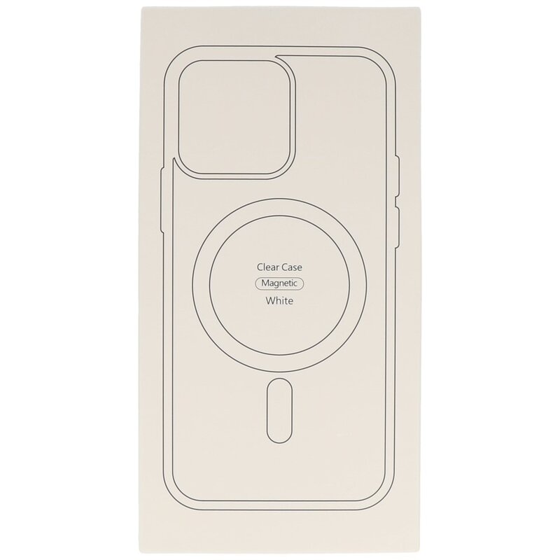 Funda Magsafe Color-Transparente de Moda para iPhone 11 Pro Max Blanco