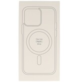 Fashion Color-Transparent Magsafe Cover til iPhone 12 Mini Hvid