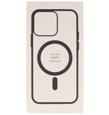 Modische farbtransparente Magsafe-Hülle für iPhone 14 Plus Nachtviolett