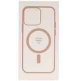 Modefarve-gennemsigtigt Magsafe etui til iPhone 14 Pro Max Pink