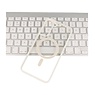 Coque Magsafe transparente couleur tendance pour Samsung Galaxy S22 Blanc