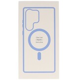 Custodia Magsafe trasparente e alla moda per Samsung Galaxy S22 blu