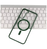 Fashion Color-Transparent Magsafe Case for Samsung Galaxy S22 Dark Green