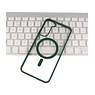 Fashion Color-Transparent Magsafe Case voor Samsung Galaxy S22 Donker Groen