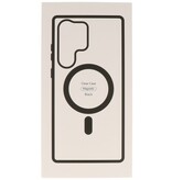 Modische, farbtransparente Magsafe-Hülle für Samsung Galaxy S22 Plus, Schwarz