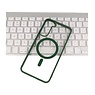 Fashion Color-Transparent Magsafe Case voor Samsung Galaxy S22 Plus Donker Groen