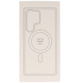 Fashion Color-Transparent Magsafe Case voor Samsung Galaxy S23 Wit