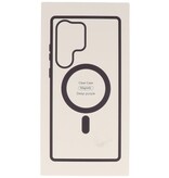 Custodia Magsafe alla moda, colore trasparente per Samsung Galaxy S23 viola notte