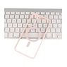 Custodia Magsafe trasparente e alla moda per Samsung Galaxy S23 Plus rosa