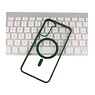 Coque Magsafe transparente de couleur tendance pour Samsung Galaxy S23 Plus, vert foncé