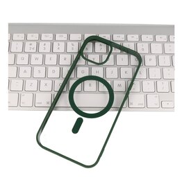 Fashion Color-Transparent Magsafe Case for iPhone 7 - 8 - SE 2020 - SE 2022 Dark Green