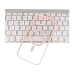 Fashion Color-Transparent Magsafe Case voor iPhone Xs - X Roze