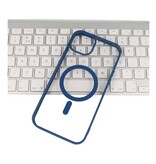 Custodia Magsafe trasparente e alla moda per iPhone XR Navy
