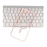 Custodia Magsafe trasparente e alla moda per iPhone 11 rosa