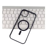 Funda Magsafe de color transparente a la moda para iPhone 11 Pro Max Night Purple