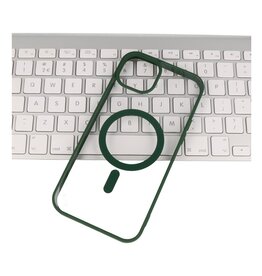 Fashion Color-Transparent Magsafe Case for iPhone 12 - 12 Pro Dark Green