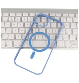 Modische, farbtransparente Magsafe-Hülle für iPhone 12 Mini Blau