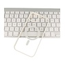 Fashion Color-Transparent Magsafe Case voor iPhone 13 Mini Wit