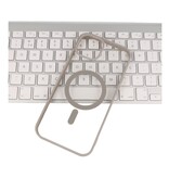 Custodia Magsafe trasparente e alla moda per iPhone 14 Pro Max grigia