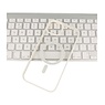 Custodia Magsafe trasparente e alla moda per iPhone 15 Plus bianca