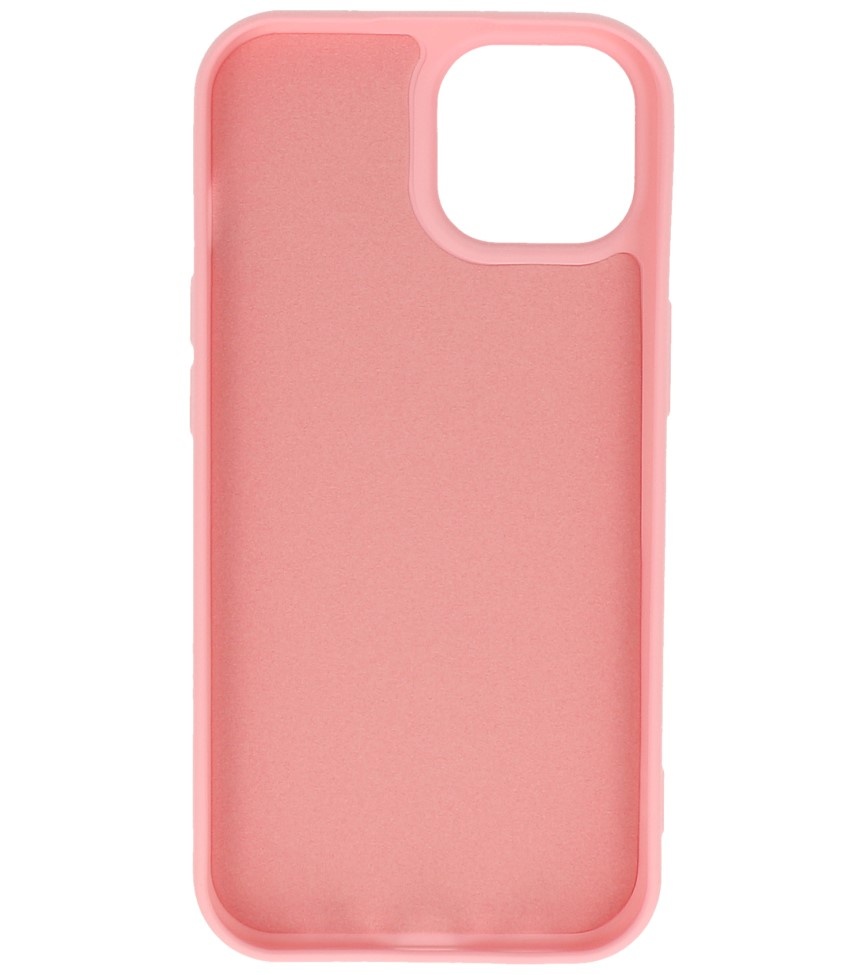 Fashion Backcover Telefoonhoesje - Color Hoesje - Geschikt voor iPhone 15 - Roze