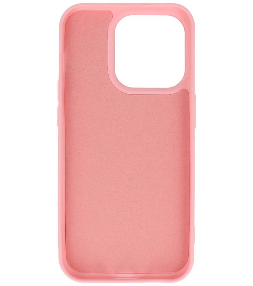 Fashion Color TPU-cover til iPhone 15 Pro Pink