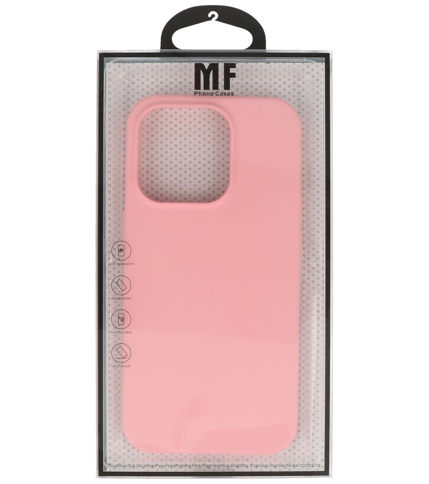 Fashion Color TPU-cover til iPhone 15 Pro Pink