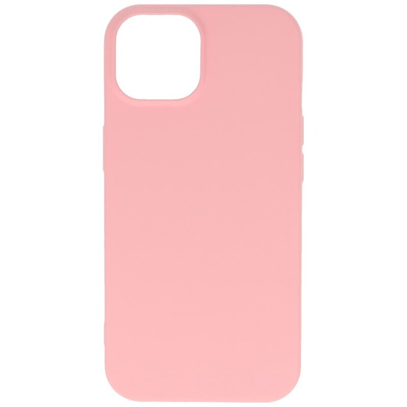 Fashion Backcover Telefoonhoesje - Color Hoesje - Geschikt voor iPhone 15 Plus - Roze