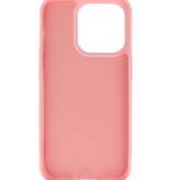 Fashion Backcover Telefoonhoesje - Color Hoesje - Geschikt voor iPhone 15 Pro Max - Roze