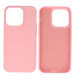 Fashion Color TPU Hoesje iPhone 15 Pro Max Roze