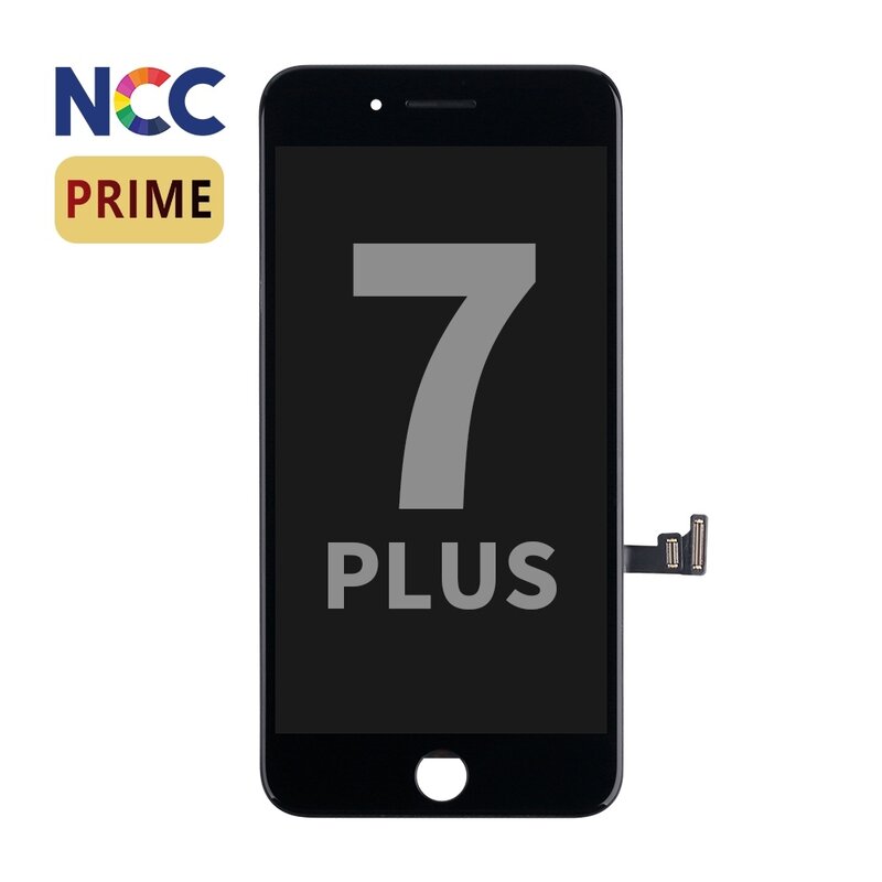NCC Display NCC Prime incell LCD-montering til iPhone 7 Plus Sort + Gratis MF Full Glass Shop værdi €15