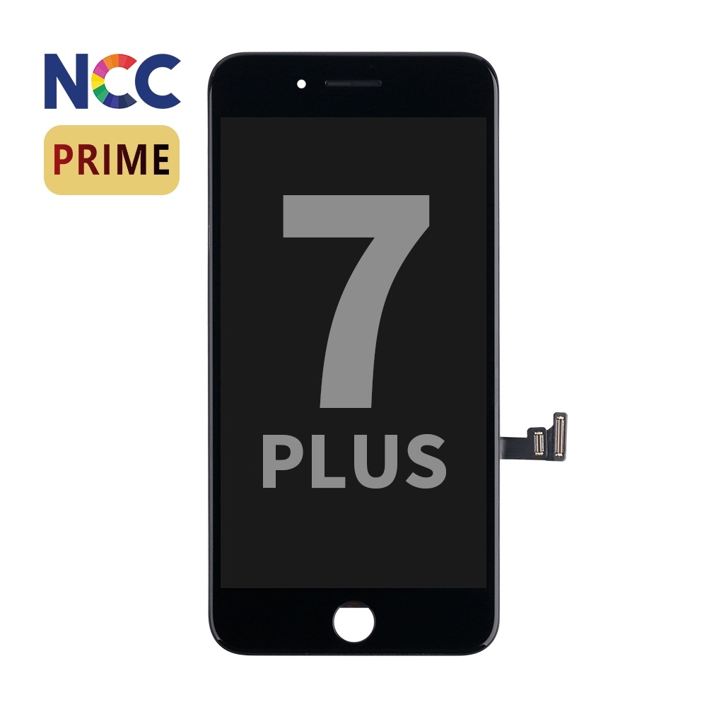Supporto LCD NCC Prime Incell per iPhone 7 Plus nero + vetro intero MF gratuito Valore negozio € 15