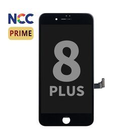 NCC Prime incell LCD-montering til iPhone 8 Plus Sort + Gratis MF fuld glas