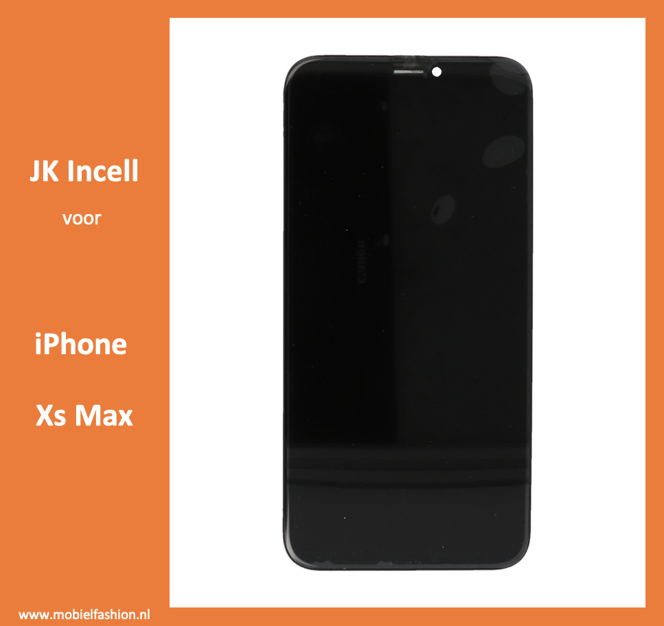 JK incell display til iPhone Xs Max + Gratis MF Full Glass Shop værdi € 15