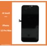 JK incell display til iPhone 12 Pro Max + Gratis MF fuld glas