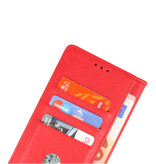 Bookstyle Wallet Cases Hülle für Oppo A38 Rot
