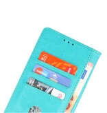 Étui portefeuille Bookstyle pour Oppo A38 vert