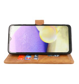 Étui portefeuille Bookstyle pour Oppo A38 marron