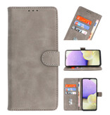Custodia a portafoglio Bookstyle Custodia per Oppo A38 grigia