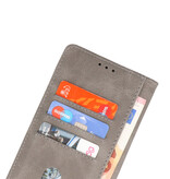 Custodia a portafoglio Bookstyle Custodia per Oppo A38 grigia