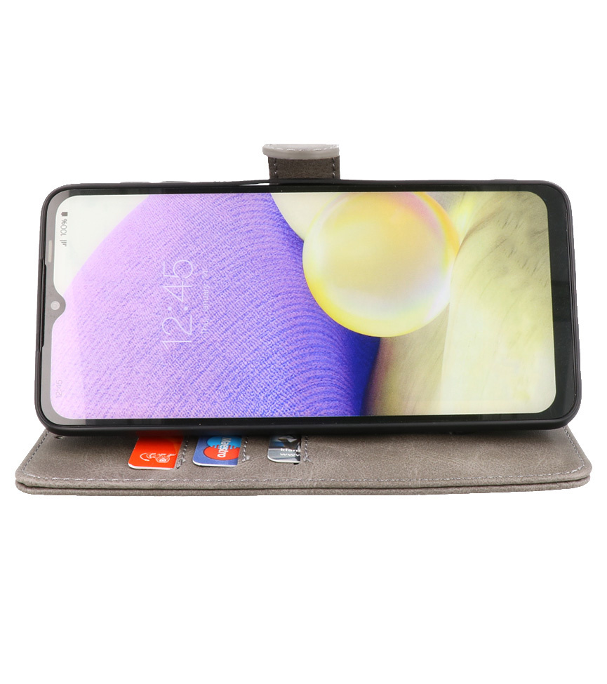 Bookstyle Wallet Cases Case for Oppo Reno 10 5G - 10 Pro 5G Gray