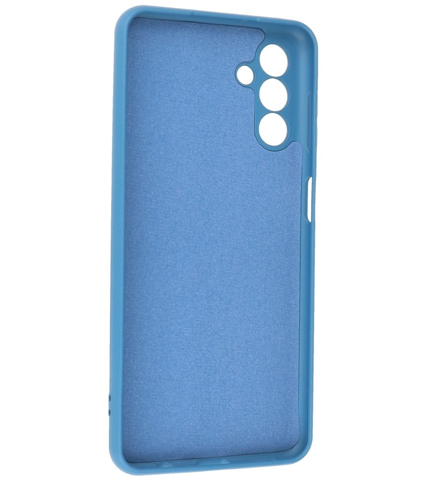 Modische farbige TPU-Hülle für Samsung Galaxy A24 4G, Marineblau