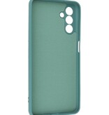 Fashion Color TPU Hoesje Samsung Galaxy A24 4G Donker Groen