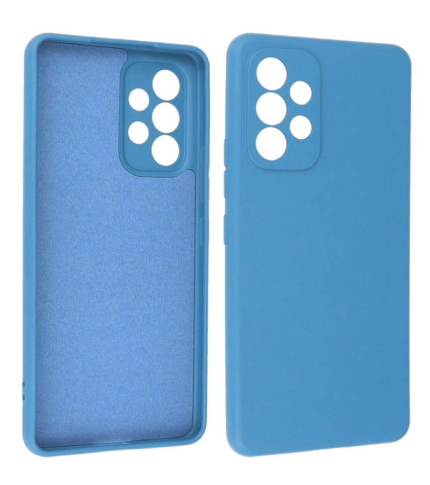 2.0mm Fashion Color TPU Hoesje voor Samsung Galaxy A53 5G Navy