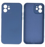 Modische farbige TPU-Hülle für iPhone 12, Marineblau