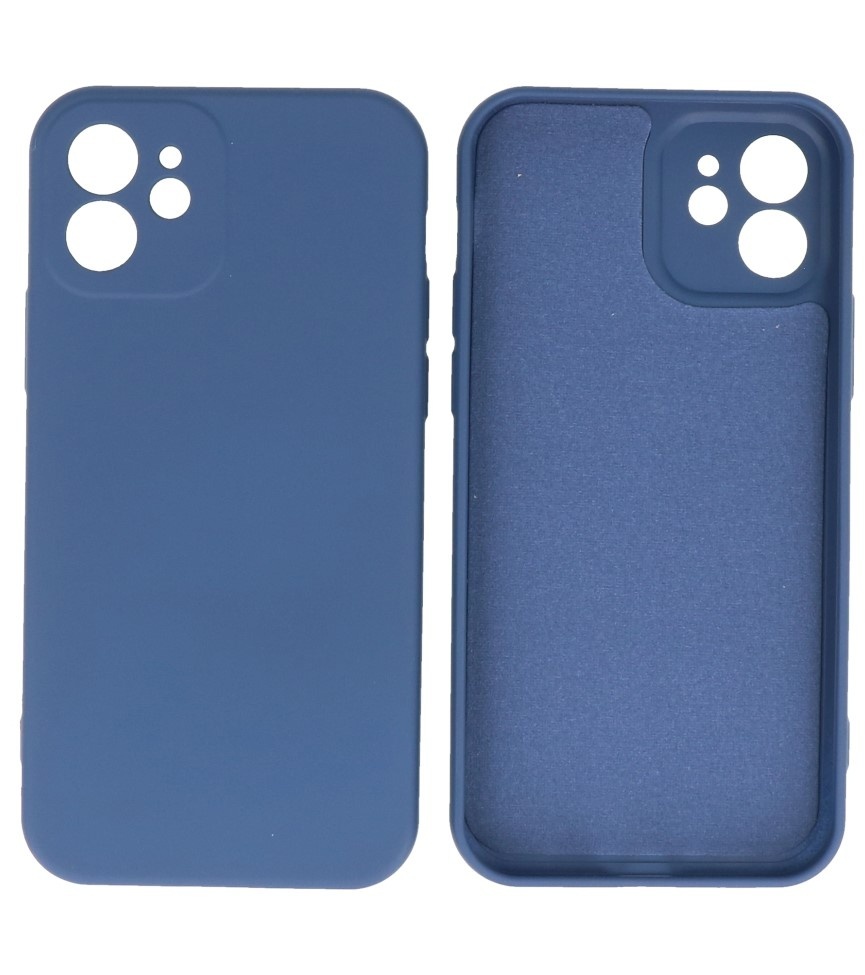 Fashion Color TPU Hoesje iPhone 12 Navy