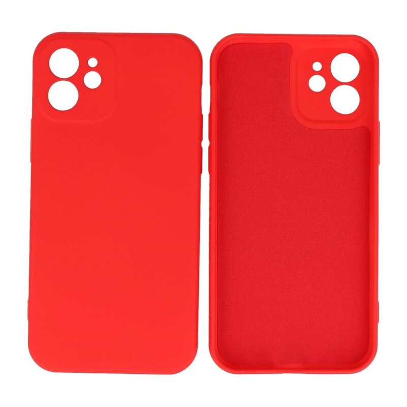 Fashion Color TPU Hoesje iPhone 12 Rood