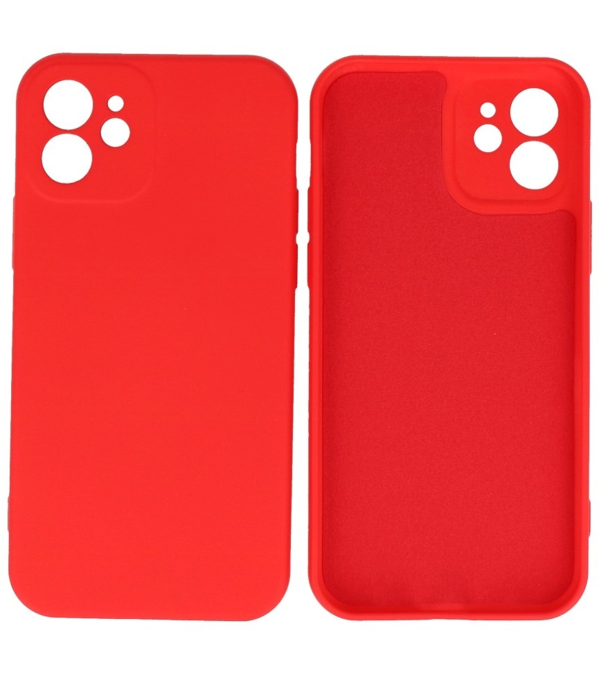 Coque TPU Fashion Color iPhone 12 Rouge
